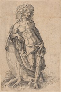 Apollon, ca. 1580 (penn og blekk) av Jost Amman