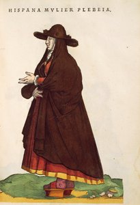 Spansk bondekvinne. Fra Habitus of the Chief People, av Jost Amman av Jost Amman