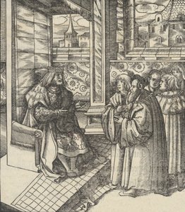 [Takkefesten]. Formuene og en del av historiene til den prisverdige kampf..., 1519. av Jost de Negker