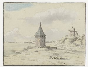 Utsikt over Stadsfontein (‘Byfontenen’), Bergen op Zoom av Josua de Grave (possibly)