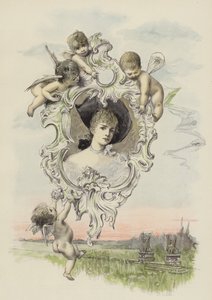 Bildet av den elskede (farge litho) av Joszi Arpad Koppay