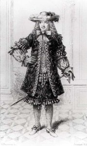 Moliere (1622-73) gravert av B. Damman av Jouaust Jouaust