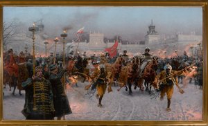 Avgang fra Wilanów av John III Sobieski og Marysienka, 1897.