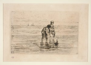 Barn på stranden av Jozef Israëls