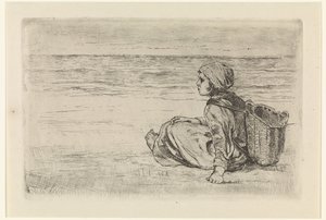 Jente ved havet av Jozef Israëls