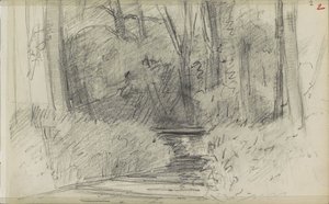 Elv i en skog av Jozef Israëls