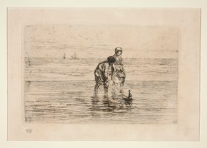 Barn på stranden av Jozef Israëls