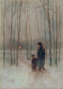 Eventide i skogen av Jozef Israëls