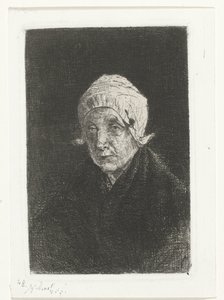 gammel dame Katwijk av Jozef Israëls