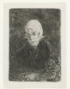 gammel dame Katwijk av Jozef Israëls