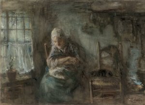 Gammel fiskerkvinne av Jozef Israëls