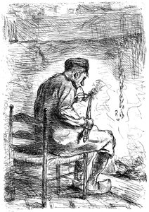 The Smoker, c1880-1882 av Jozef Israëls