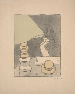 Leser med lampe av József Rippl Rónai