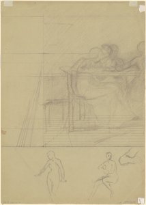 Studier av figurer [verso]