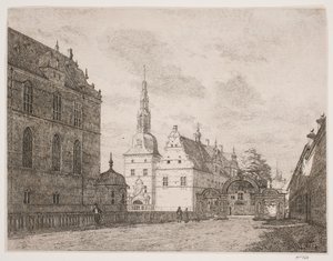 Karusselgården på Frederiksborg av Jørgen Roed