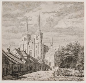 Roskilde domkirke, sett fra sørvest
