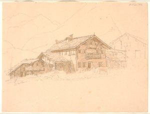 Våningshus i Tyrol. St. Marie av Jørgen V. Sonne