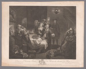 Helligtrekonger feiring Le Gateau des Rois. (tittel på objekt) av Jérôme Danzel