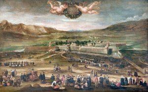 Philip IVs inntreden i Pamplona, etter 1646 (olje på lerret)