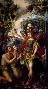 Adam og Eva utvist fra paradiset, av Juan Correa (cirka 1646-1716) av Juan Correa