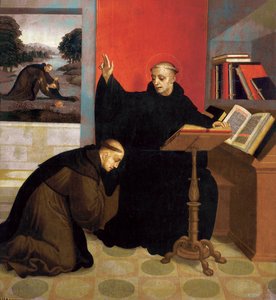 Saint Benedict of Nursia velsigner Saint Maurice