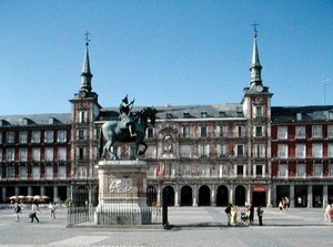 Utsikt over Plaza Mayor, ca. 1619 (bilde) av Juan Gomez de Mora