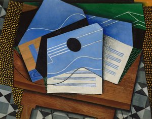 Gitar på et bord av Juan Gris