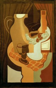 Mugge og fruktskål av Juan Gris
