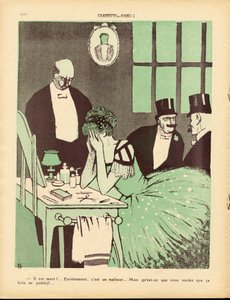 L'Plate au beurre, nummer 450, satirisk i farger av Juan Gris