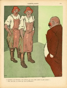L'Plate au beurre, nummer 457, satirisk i farger av Juan Gris