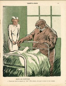 L'Plate au beurre, nummer 497, satirisk i farger av Juan Gris