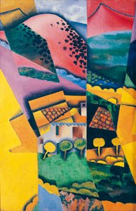 Landskap på Ceret av Juan Gris