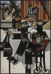Mann på en kafé, 1912. av Juan Gris
