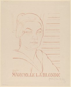 Marcelle den blonde av Juan Gris