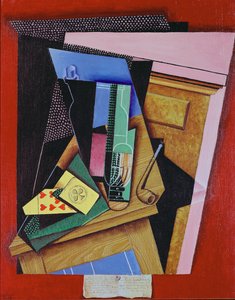 Stilleben med et dikt av Juan Gris