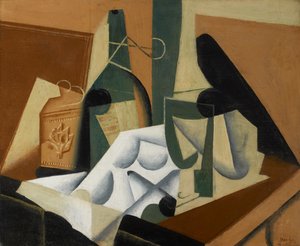 Den hvite duken, 1912-16 av Juan Gris