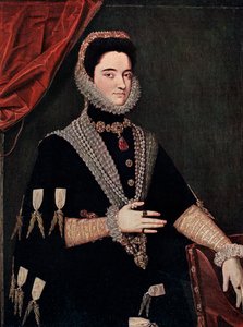 Marie av Østerrike, midten av 1500-tallet 1910 av Juan Pantoja de la Cruz