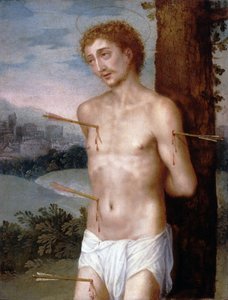 Saint Sebastian, ca. 1603 (olje på kobber)