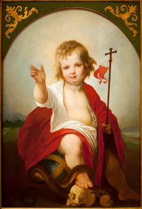 The Child Jesus Savior - Maleri av Juan de Roelas (ca. 1558/1560-1625), olje på lerret, ca. 1610 - Museum of Fine Arts i Sevilla, Spania av Juan de Roelas