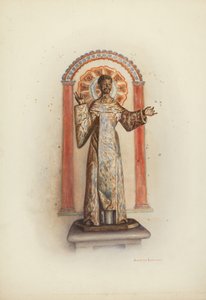 Statue av Santo sannsynligvis St. Dominic, 1941.