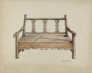 Benk av Juanita Lantz