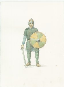 En saksisk fyrdman, c1066 2015. av Judith Dobie