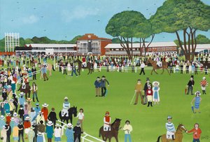 Ascot, 2009 (Gouache på papir) av Judy Joel