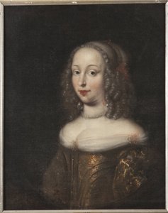 Marie Elisabeth de Schleswig Holstein Gottorp, landgravine de Hesse Darmstadt - Maria Elisabeth av Schleswig-Holstein-Gottorp (1634-1665), Landgravine of Hessen-Darmstadt, by Ovens, Jurgen (1623-1678). Olje på lerret. Mål: 70x58 cm. Nasjonalmuseet Sto