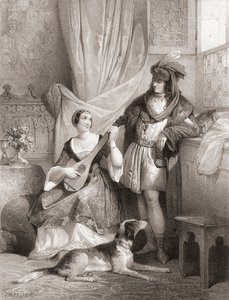 Kong Charles VII av Frankrike med Agnes Sorel
