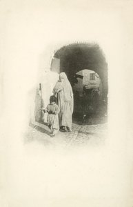 Et av Jules Gervais-Courtellemonts utsikter over Algerie (s/h-bilde) av Jules (after) Gervais-Courtellemont