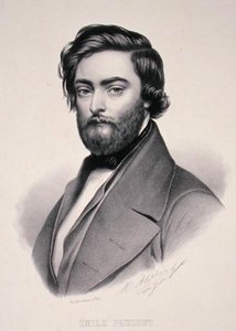 Portrett av Emile Prudent (1817-63) gravert av Marie Alophe (1812-83) (litho) av Jules (after) Laure