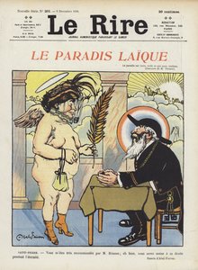 Et sekulært paradis. Illustrasjon for Le Rire