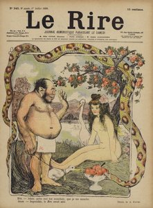 Adam og Eva, illustrasjon for Le Rire