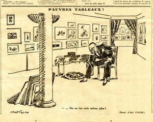 Oppriktig, satirisk i svart-hvitt av Jules Abel Faivre
